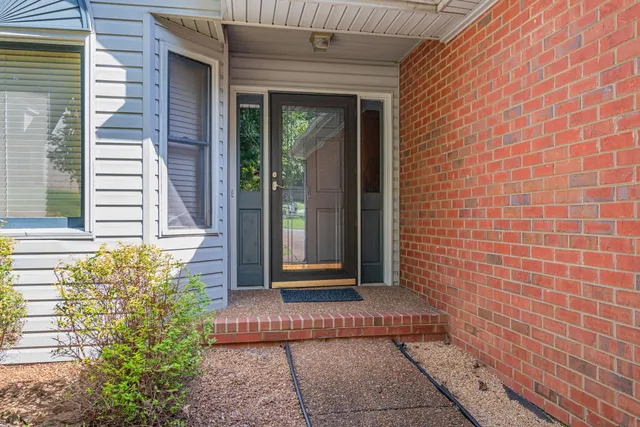 a front view of a house