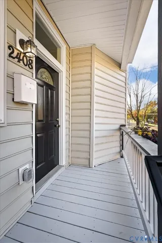 a view of a house with a balcony