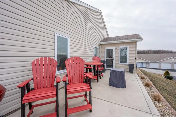 a view of outdoor space with deck and tree