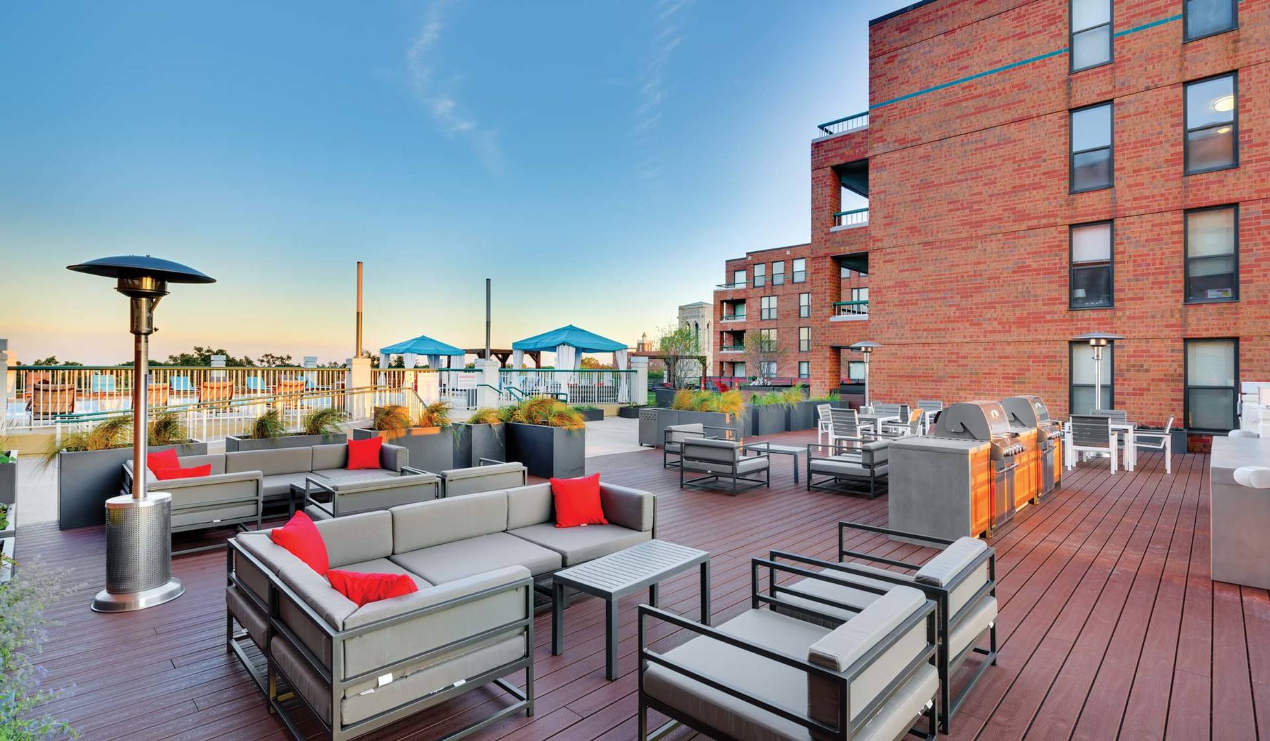Undisclosed Address Evanston, IL 60201 - Photo 7 of 9 a outdoor space with patio the couches and a dining table with chairs