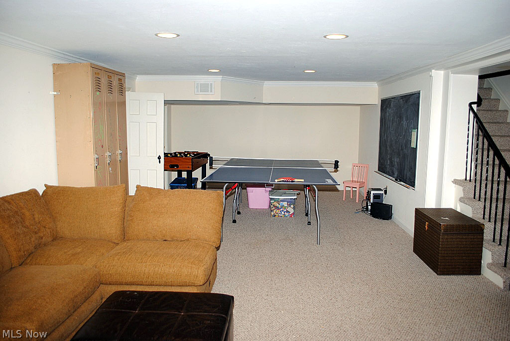 3376 Daleford Road Cleveland, OH 44120 - Photo 31 of 35 OVERSIZED LL FAMILY ROOM ALSO HAS AN UPDATED HALF BATH