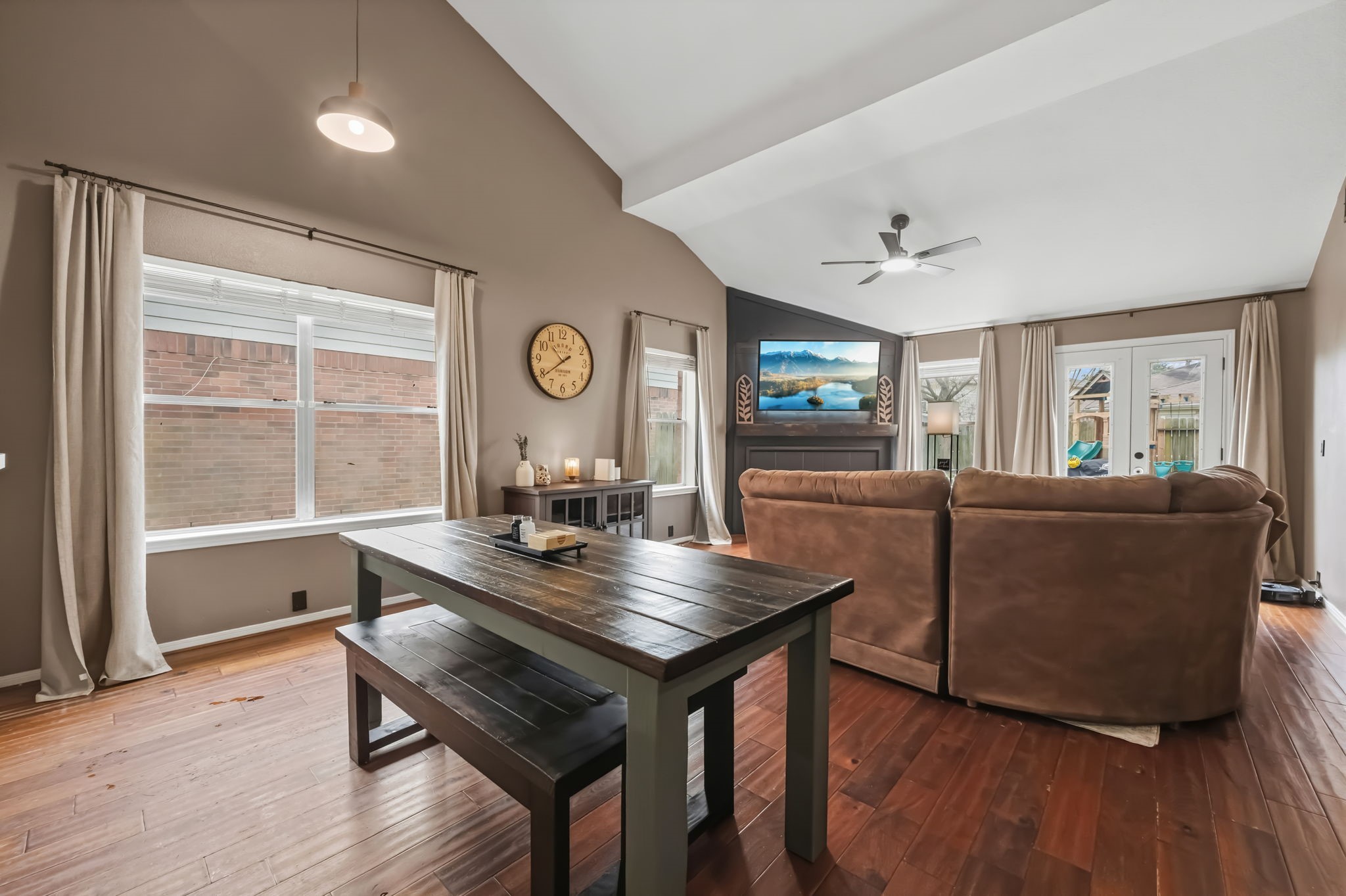 11903 Ezekiel Road Tomball, TX 77375 - Photo 11 of 30 a living room with furniture and wooden floor