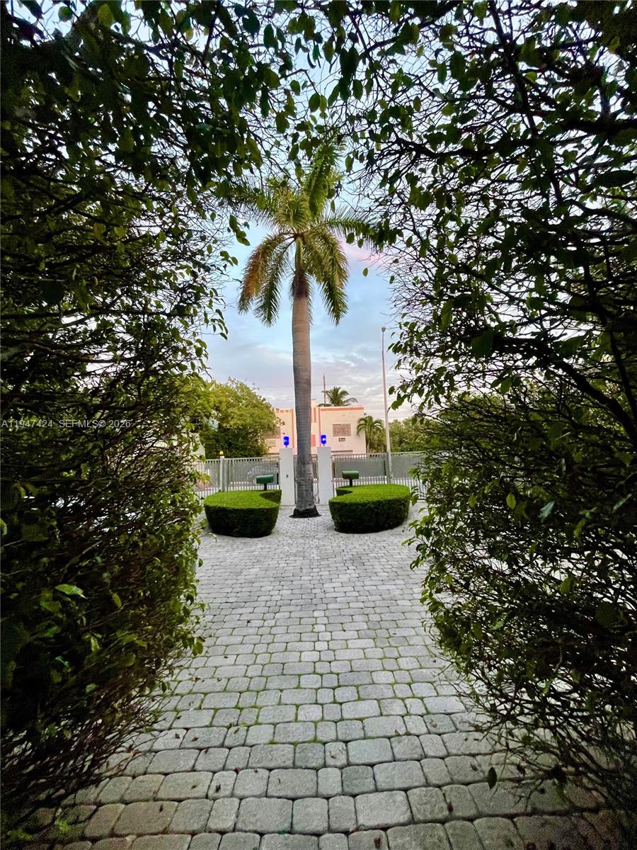 8036 Harding Avenue, Unit 1 Miami Beach, FL 33141 - Photo 9 of 33 a view of a garden with plants