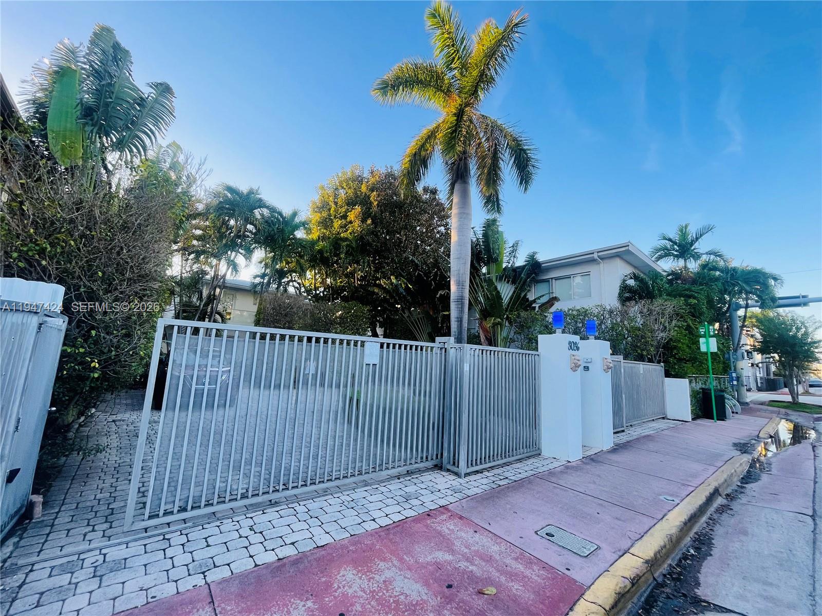 8036 Harding Avenue, Unit 1 Miami Beach, FL 33141 - Photo 10 of 33 a view of backyard with a potted plant