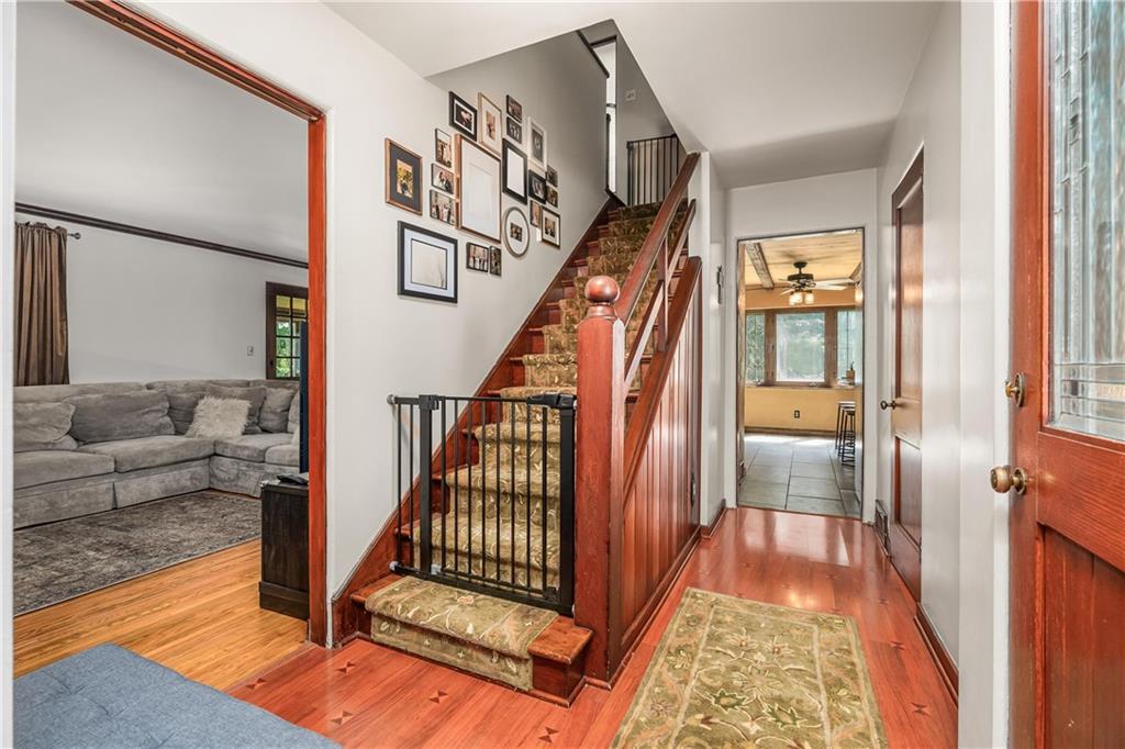 200 Stone Quarry Road Monaca, PA 15061 - Photo 6 of 45 a view of entryway and hall with wooden floor