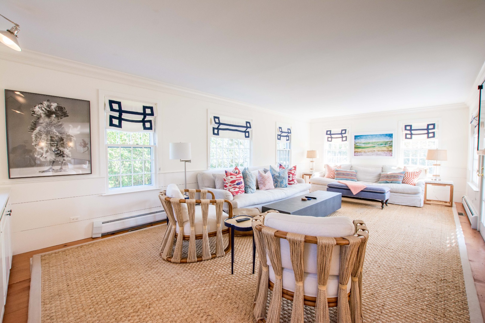 60 Cliff Road Nantucket, MA 02554 - Photo 23 of 54 a living room with furniture and a large window