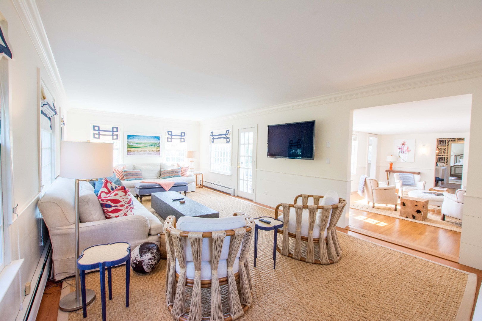60 Cliff Road Nantucket, MA 02554 - Photo 24 of 54 a view of a dining room with furniture and a livingroom