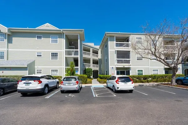 a cars parked in front of a building