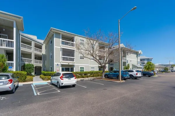 a car parked in front of a building