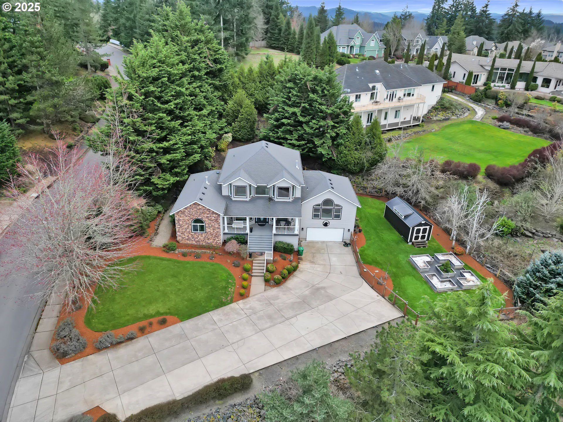 2375 Lasater Boulevard Eugene, OR 97405 - Photo 2 of 46 an aerial view of a house with a garden