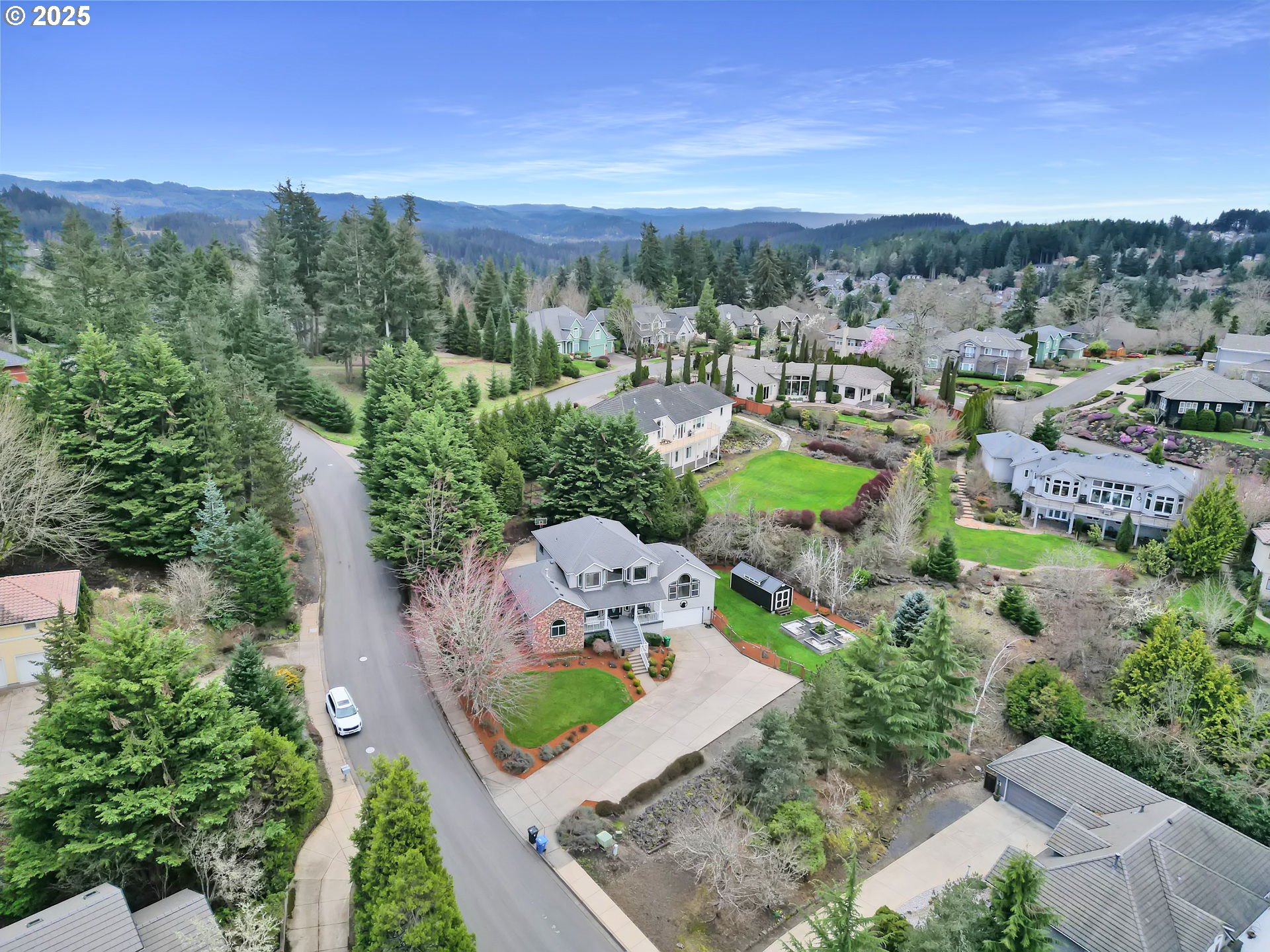 2375 Lasater Boulevard Eugene, OR 97405 - Photo 45 of 46 an aerial view of a house with a garden