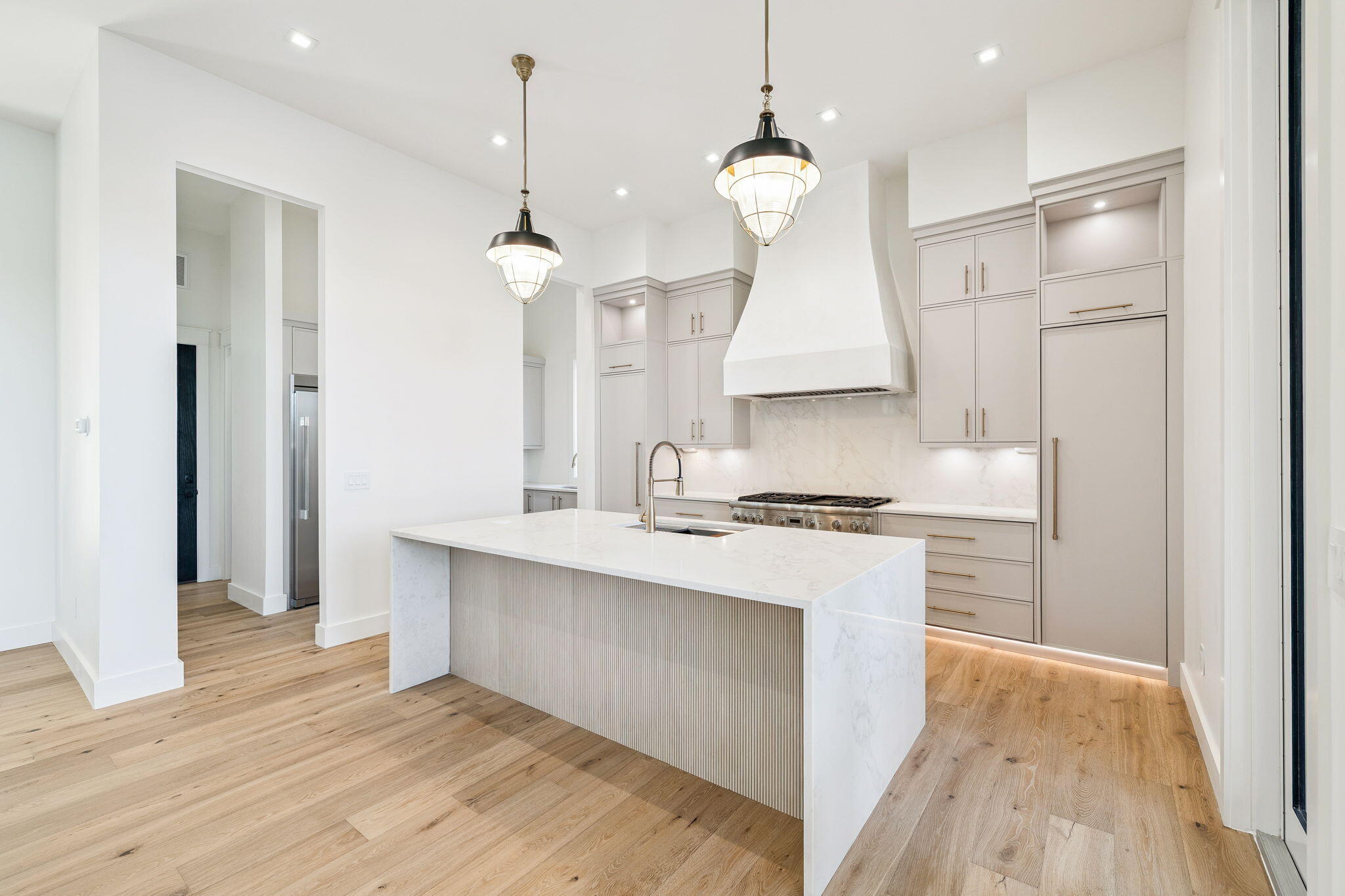 672 North Walton Lakeshore Dr Inlet Beach Inlet Beach, FL 32461 - Photo 20 of 88 a kitchen with kitchen island a sink stainless steel appliances and cabinets