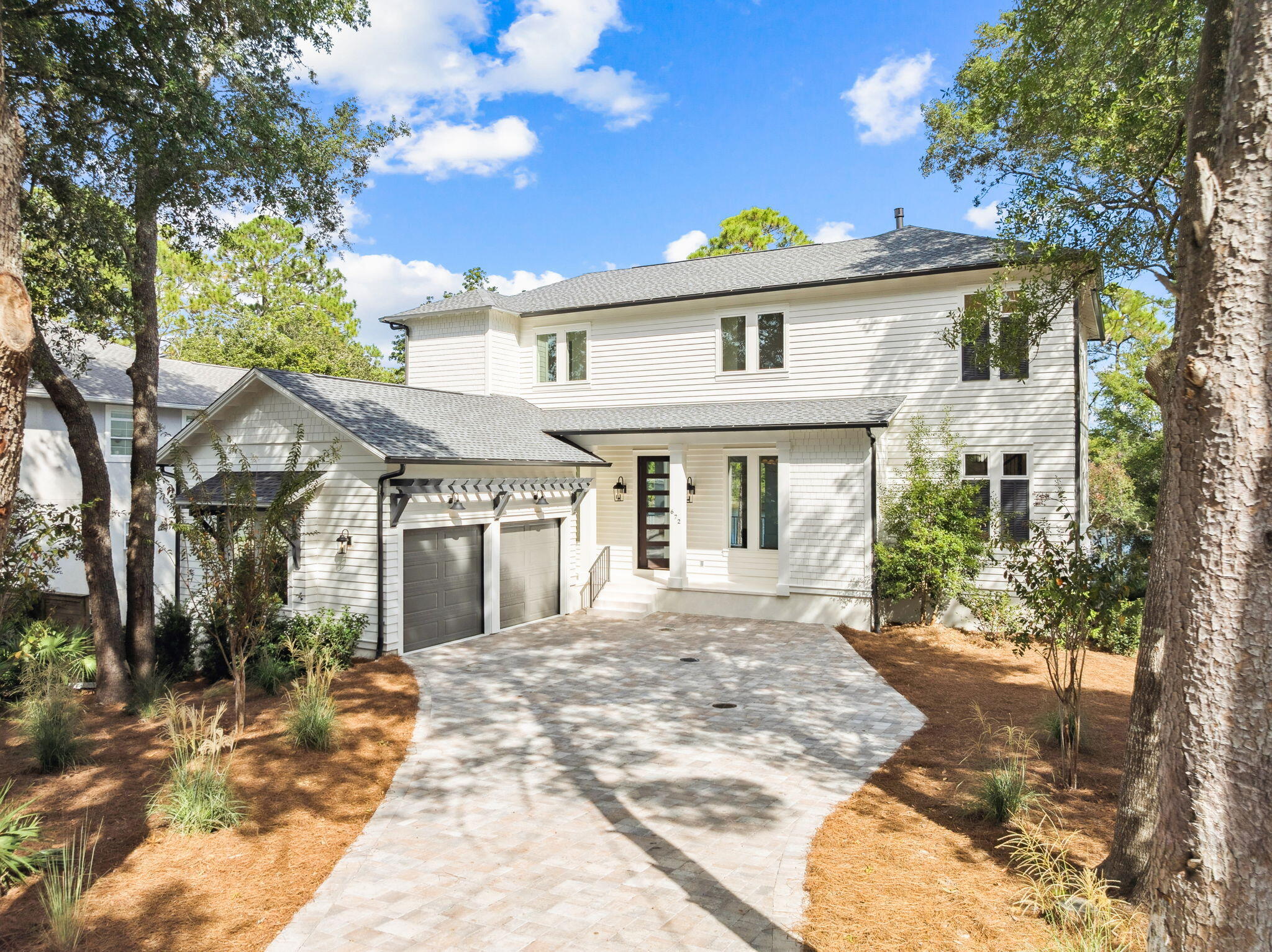 672 North Walton Lakeshore Dr Inlet Beach Inlet Beach, FL 32461 - Photo 2 of 88 a front view of a house with a garden