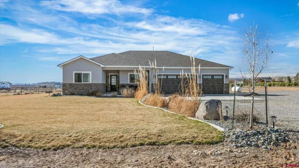 a front view of a house