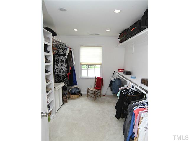 9805 Goodrum Court Raleigh, NC 27617 - Photo 8 of 17 This a dream closet...lots of rooms for purses displayed and new clothes with the new home!