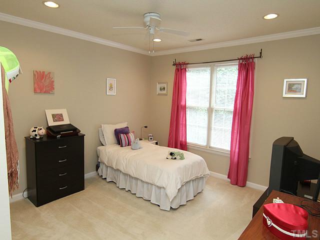 9805 Goodrum Court Raleigh, NC 27617 - Photo 10 of 17 This room is perfect for a teenager...can you imagine the pajama parties...all night talking...sharing their amazing lives.