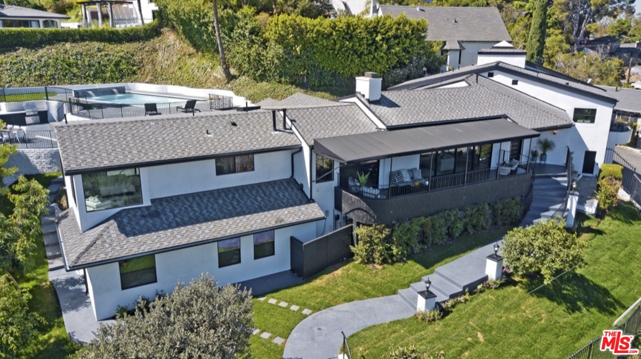 3712 Berry Drive Studio City, CA 91604 - Photo 18 of 50 an aerial view of a house with a garden