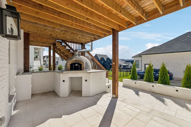 a view of a house with a porch
