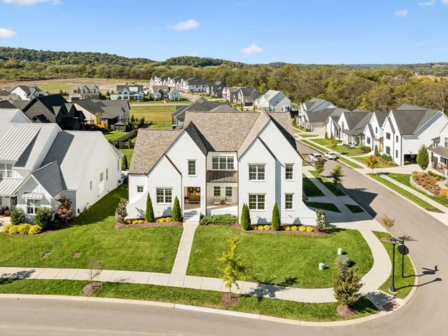 a view of a city with lawn chairs