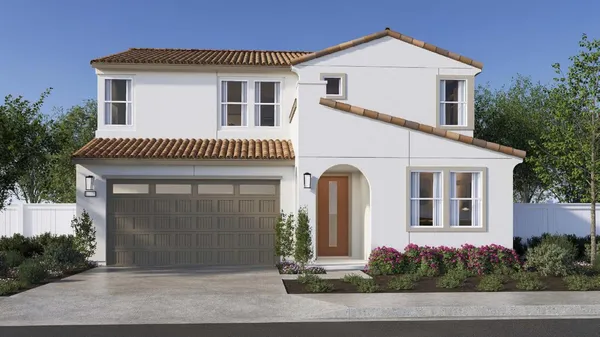 a front view of a house
