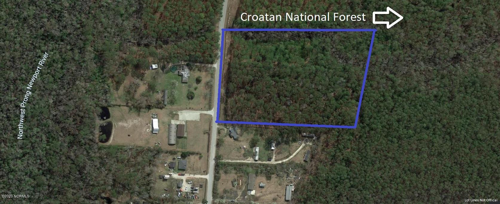 0 Lake Road Newport, NC 28570 - Photo 3 of 3 lake rd overhead 2