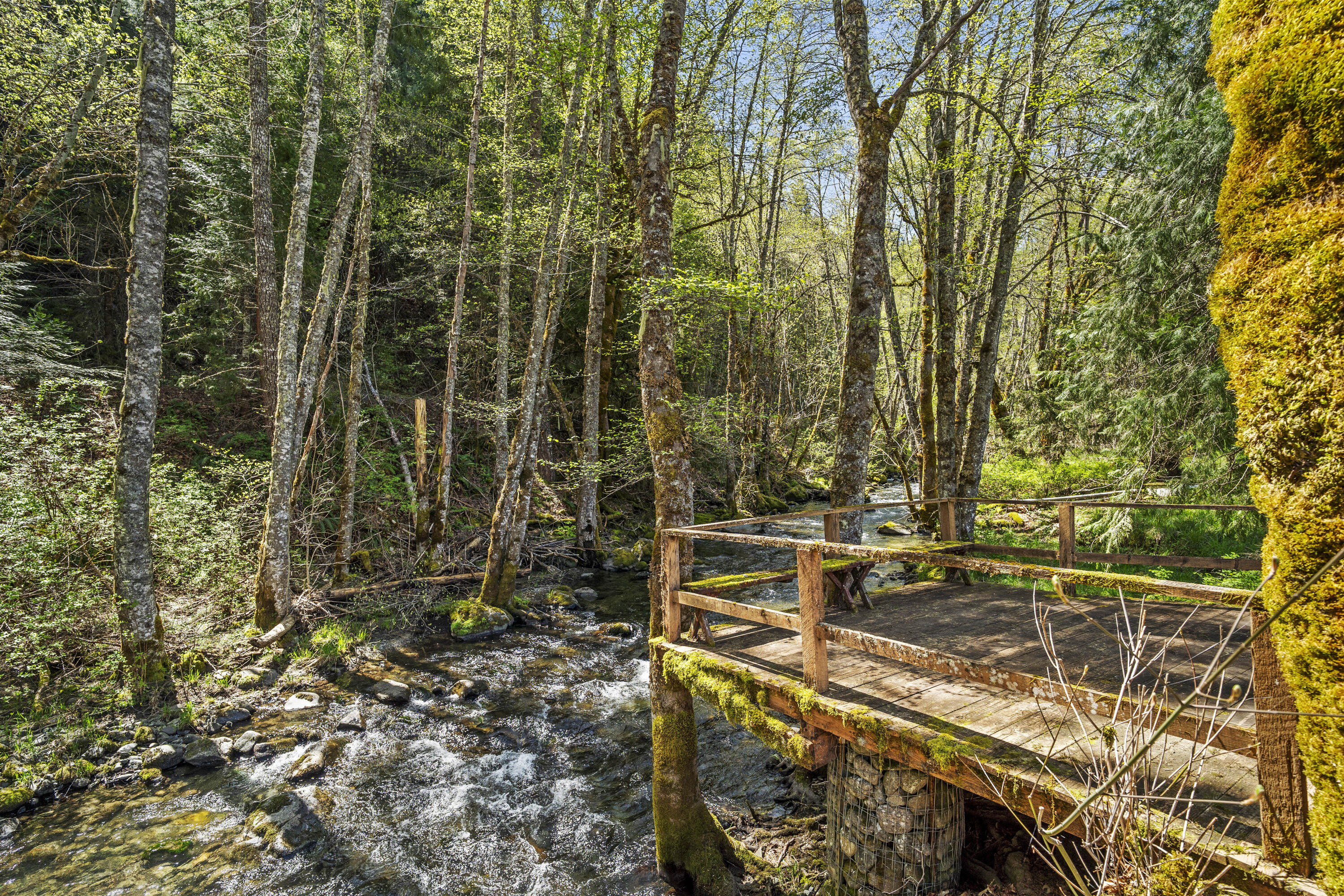 2800 Cedar Flat Road Williams, OR 97544 - Photo 8 of 48 Wooden Deck on Williams Creek