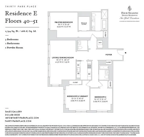 $4,300,000 | 30 Park Place, Unit 51E | TriBeCa