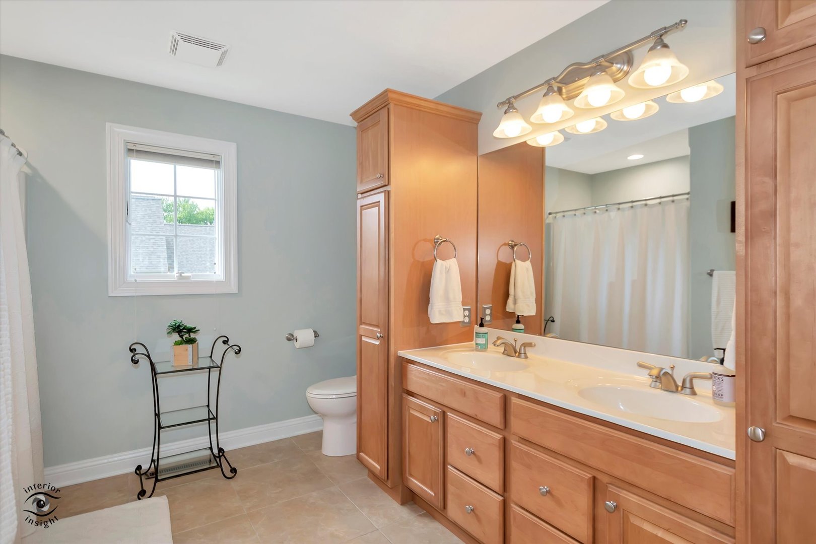 Undisclosed Address Bourbonnais, IL 60914 - Photo 22 of 39 a bathroom with a double vanity sink mirror and toilet