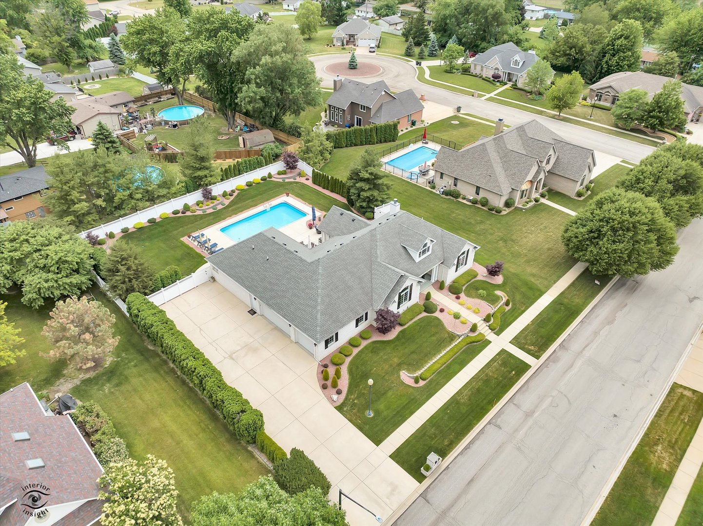 Undisclosed Address Bourbonnais, IL 60914 - Photo 7 of 39 an aerial view of a house with a ocean view
