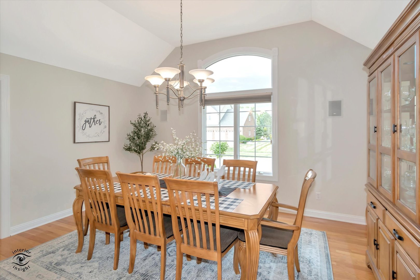 Undisclosed Address Bourbonnais, IL 60914 - Photo 9 of 39 a view of a dining room with furniture window and wooden floor