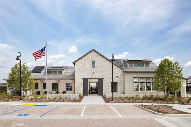 a front view of school