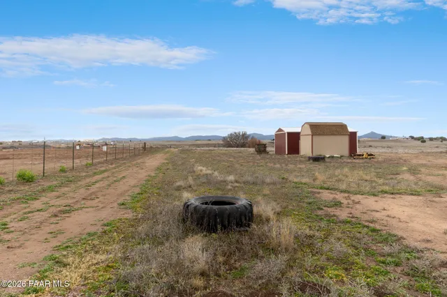 a view of a lake with a city