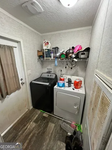 a room with storage and utility