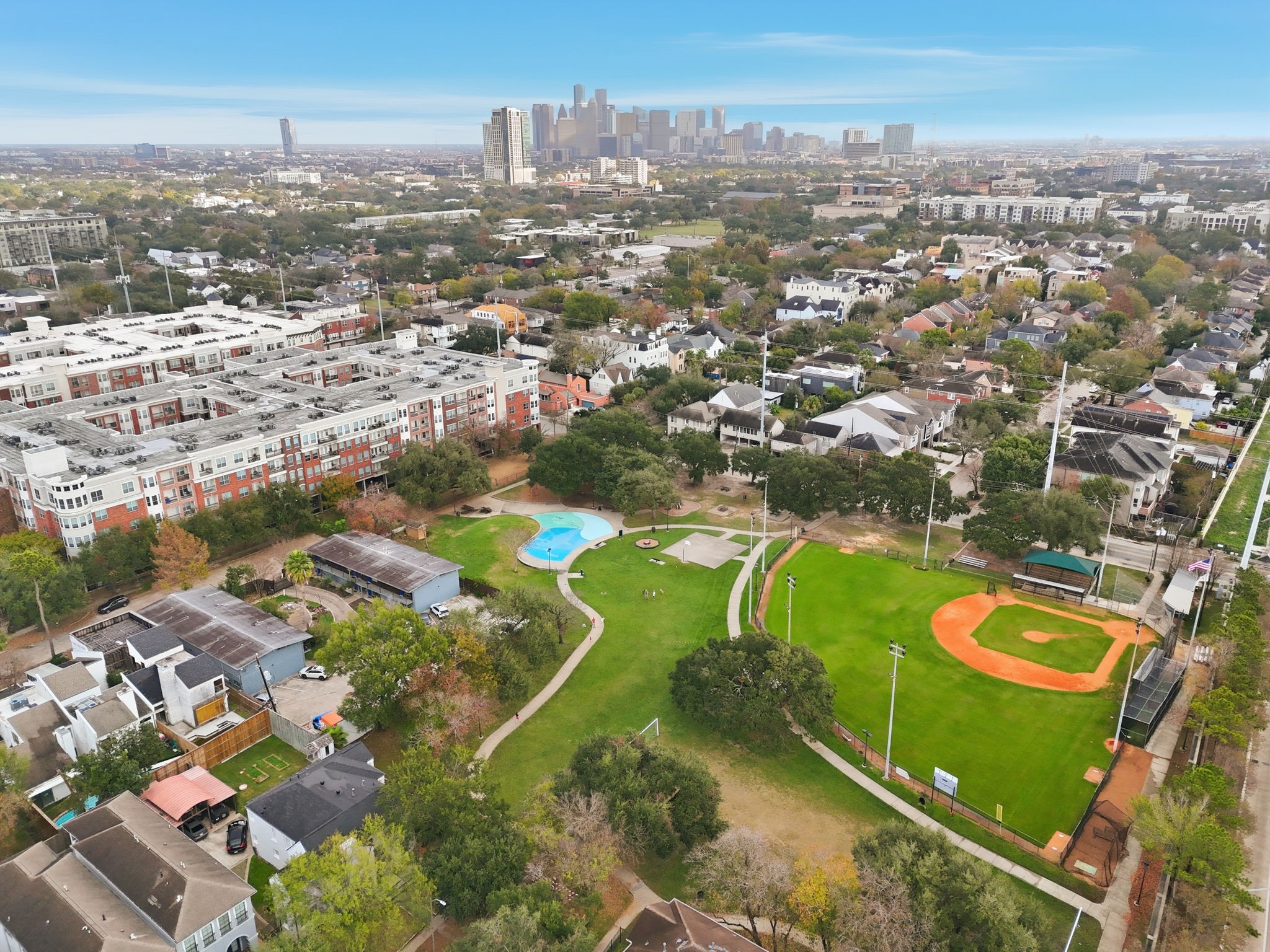 1801 Lexington Street Houston, TX 77098 - Photo 22 of 50 an aerial view of a residential houses with outdoor space
