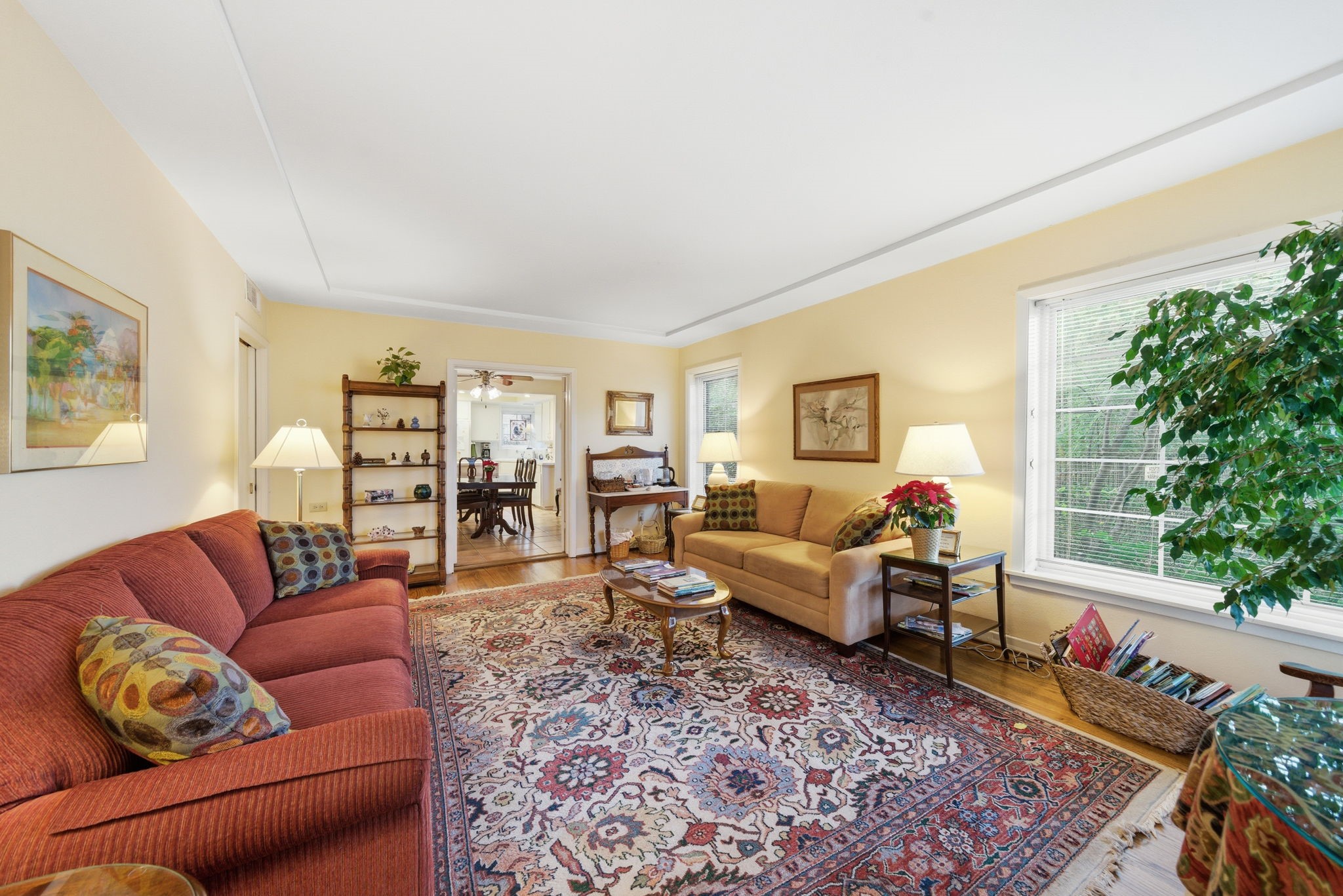 1801 Lexington Street Houston, TX 77098 - Photo 7 of 50 a living room with furniture and a potted plant