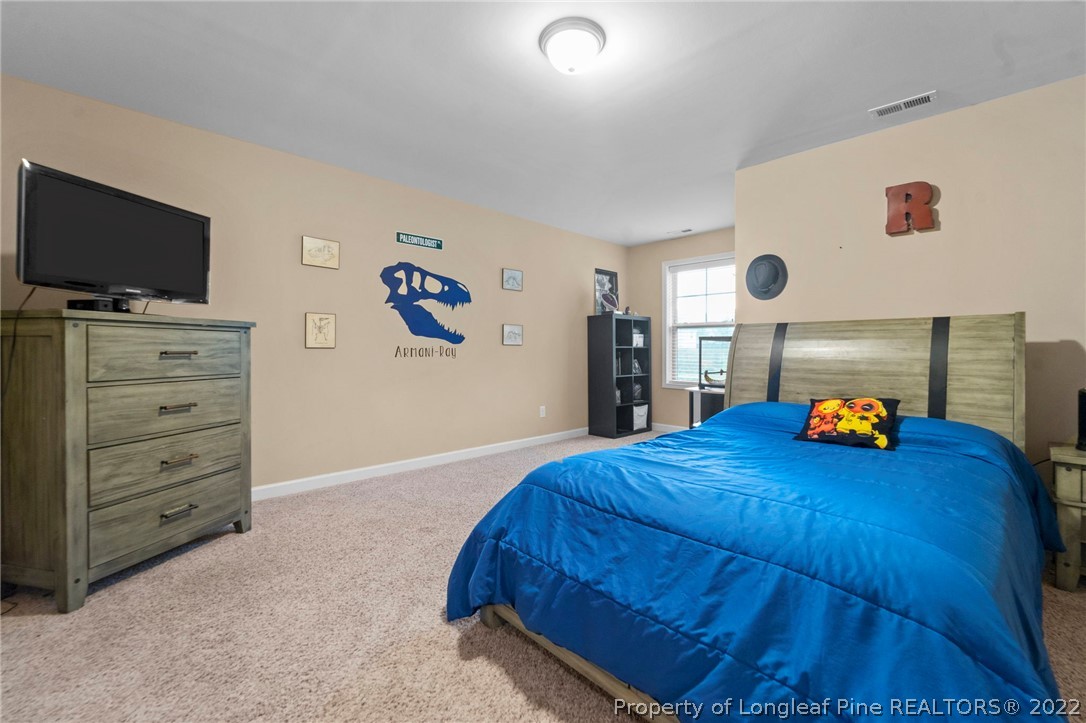 60 Shellbark Drive Spring Lake, NC 28390 - Photo 30 of 42 a bedroom with a bed and a tv