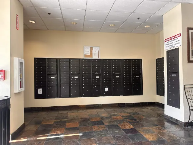 a view of a swimming pool with a lake view