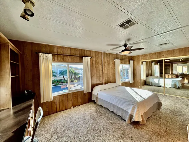 a locker room with wooden floor