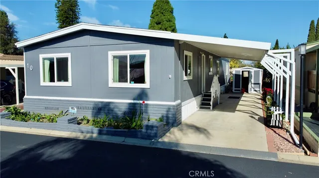 a front view of a house