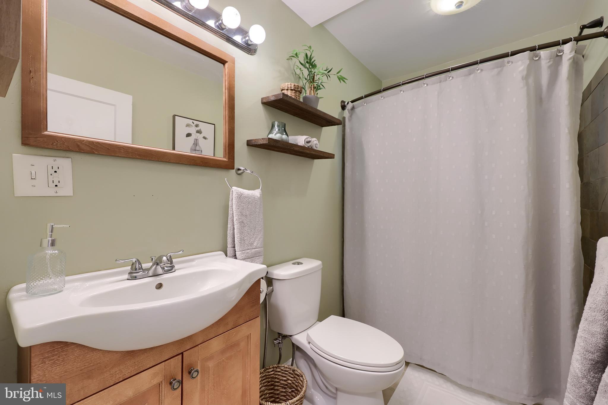 20 Willis Lane Lancaster, PA 17602 - Photo 16 of 39 a bathroom with a sink a toilet and shower curtain