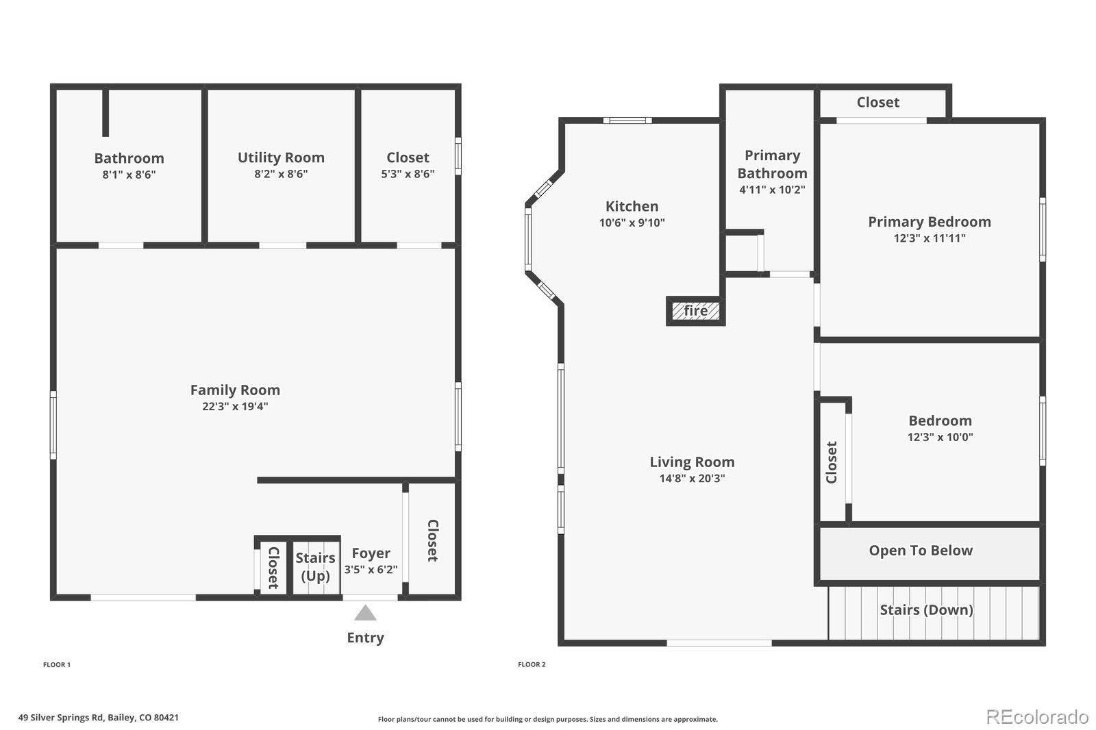 49 Silver Springs Road Bailey, CO 80421 - Photo 32 of 34 a picture of a floor plan