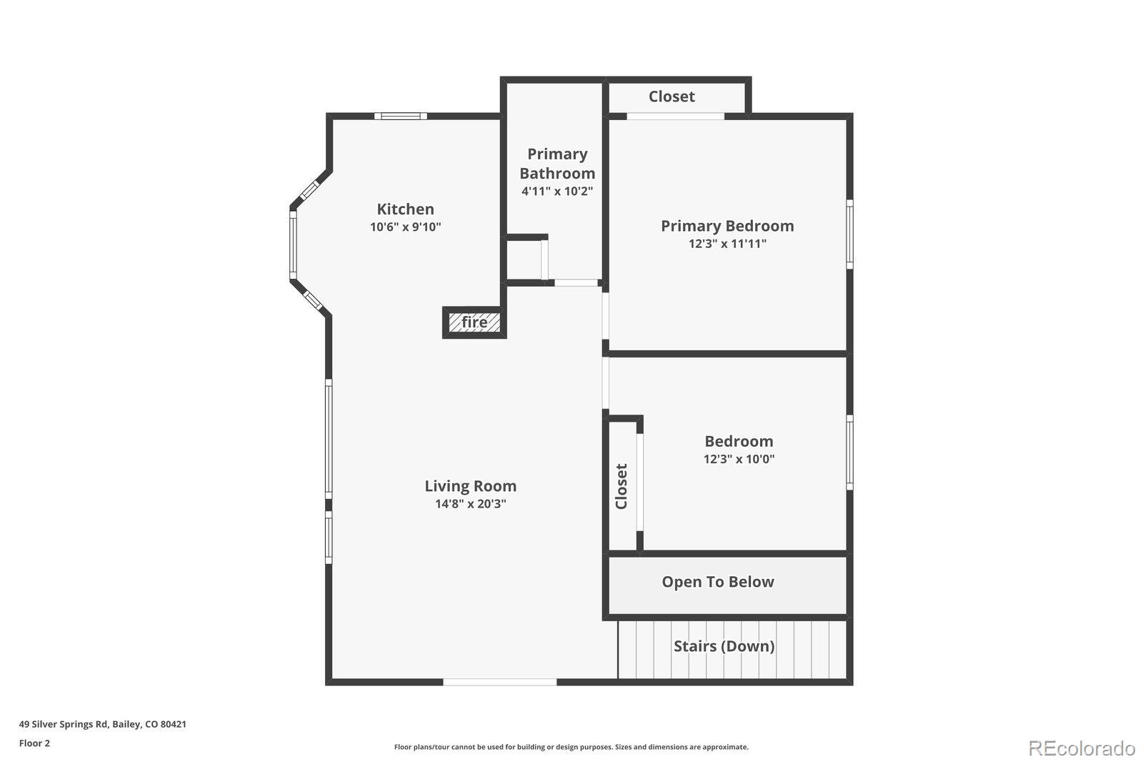 49 Silver Springs Road Bailey, CO 80421 - Photo 33 of 34 a picture of a floor plan