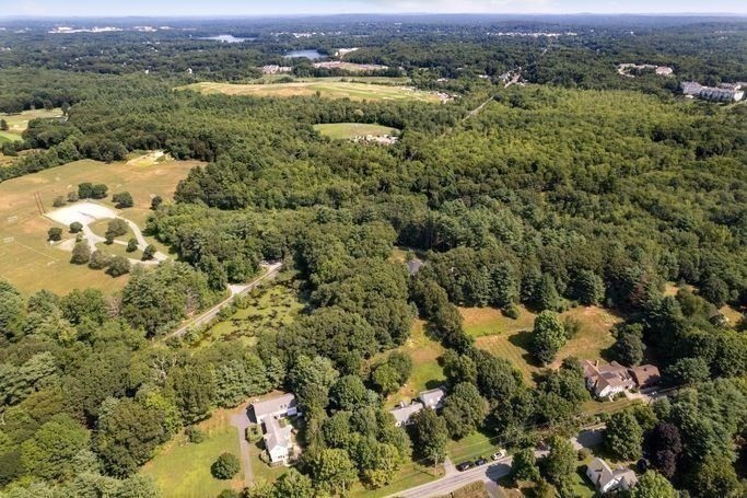 17 Everett Street Sherborn, MA 01770 - Photo 17 of 22 an aerial view of a houses with a yard