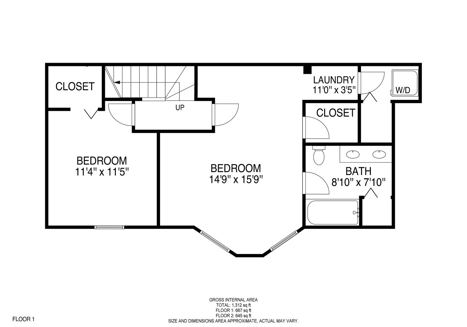 712 West Roscoe Street, Unit 3D Chicago, IL 60657 - Photo 22 of 23 a picture of a wall with a white wall and a white refrigerator