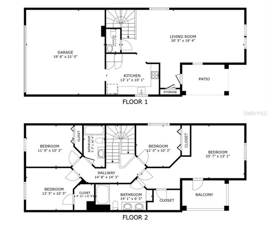 a picture of a floor plan