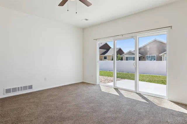 a view of an empty room