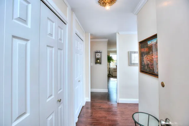 a view of livingroom with furniture and wooden floor