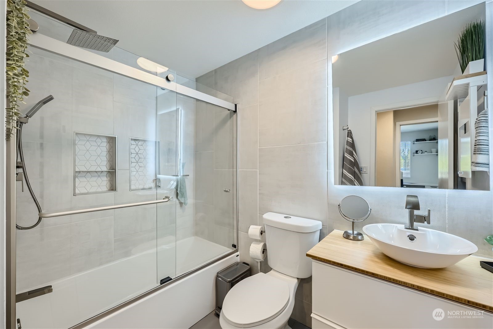 2622 168th Street Southeast Bothell, WA 98012 - Photo 19 of 29 a bathroom with a sink toilet and shower