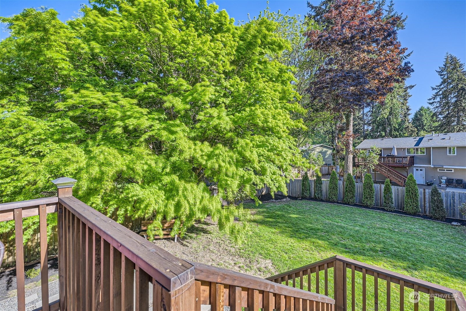 2622 168th Street Southeast Bothell, WA 98012 - Photo 29 of 29 a view of a wooden deck and garden