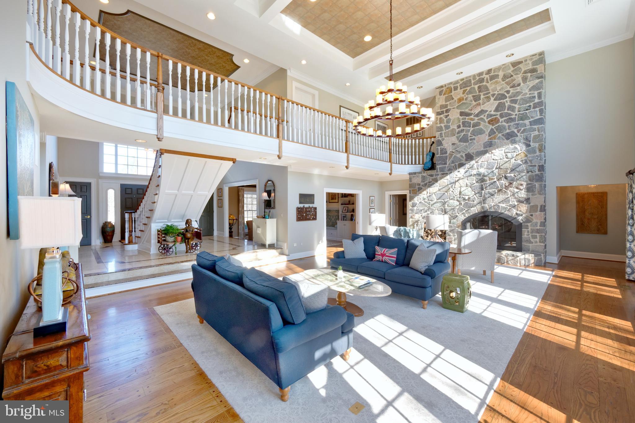 1656 Wildberry Road Bethlehem, PA 18015 - Photo 13 of 46 Landing upstairs and view of Coffered Ceilings